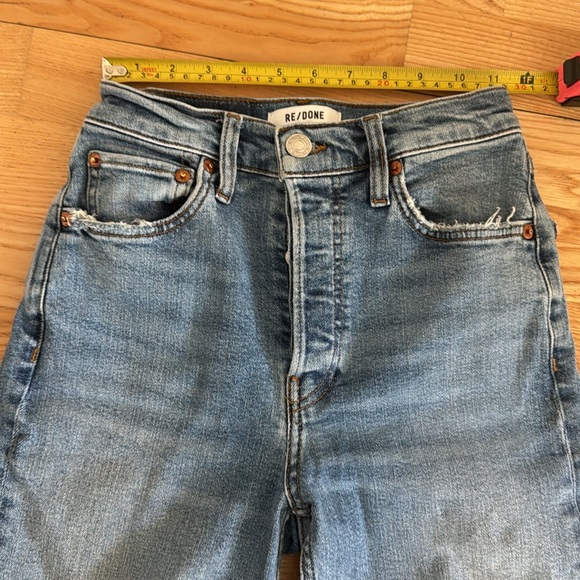 Re/done 70’s ultra high wide leg  jeans 23 24 - Picture 4 of 7